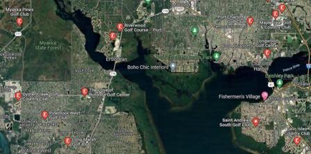 golf courses nearby