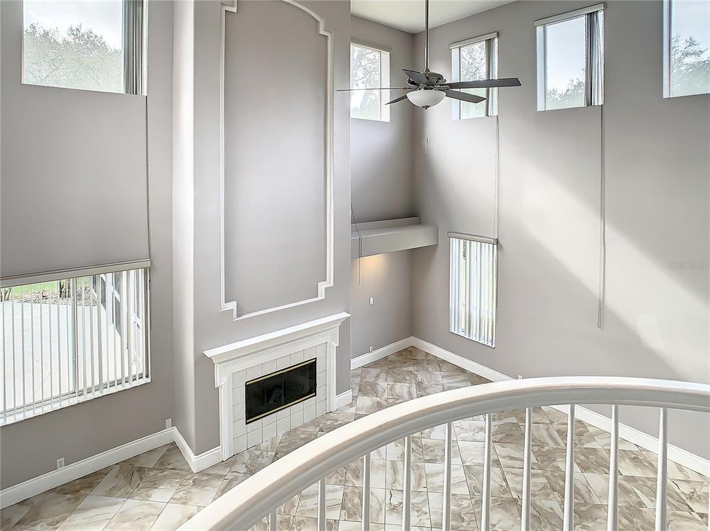 Family room from above