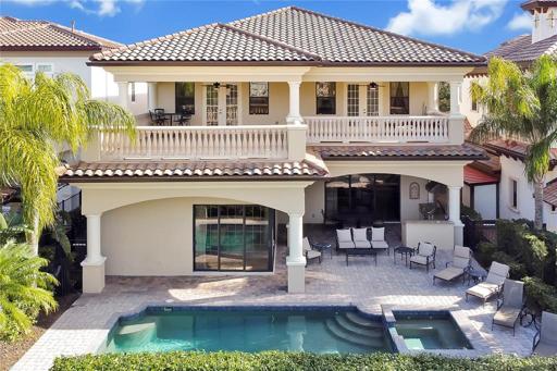 Back of Home Aerial Drone Picture: Pool Size (14x25) Hot Tub Size (7x7)