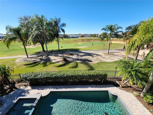 Balcony View!  Watch Golfers on the 10th Green of Golf Course designed by Jack Nicklaus.