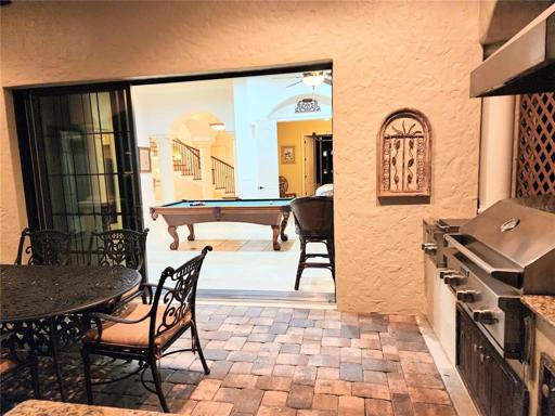 Pool Patio Lanai with Summer Kitchen