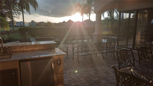 Sunset in West Facing Back Yard