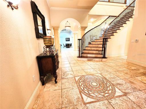 Grand Entrance Foyer (9x30)  Ceiling Height 11 Feet
