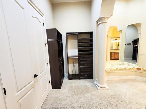 1st Floor Master Suite Bedroom 1 Walk thru Closet to Bath (6x13) Built In Closets Both Sides of Wall (His/Hers)