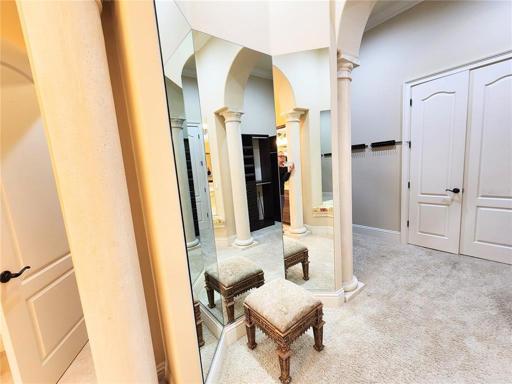 1st Floor Master Suite Bedroom 1  (3 Way Mirrors Room (6x8) that has Mirrors on Both Walls)