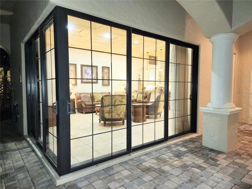 Patio to Living Room Sliding Glass Doors Closed