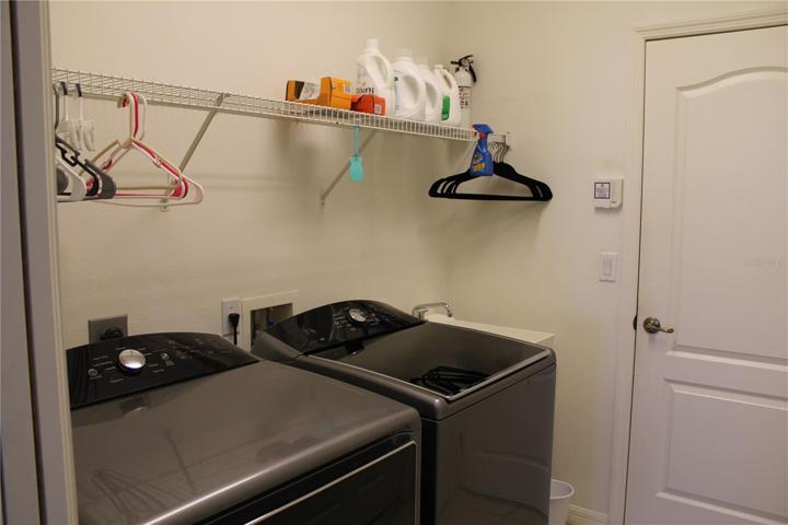 Inside utility room
