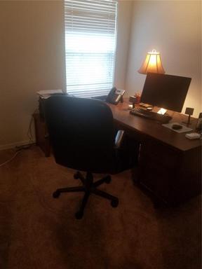 One of the bedrooms used as an office