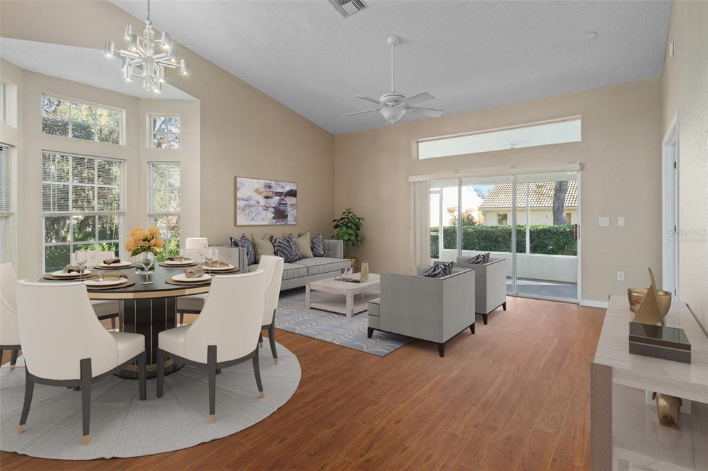 LIVING ROOM VIRTUALLY STAGED