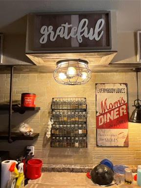 Spice rack area