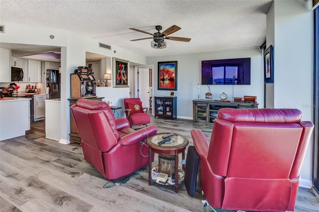 Open to kitchen