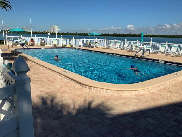Second Pool on intercoastal water view