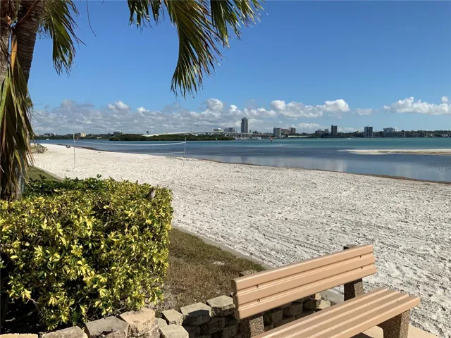 Private beach view