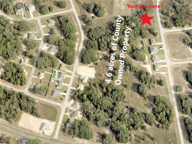 4.6 acres of privacy behind your new lot.