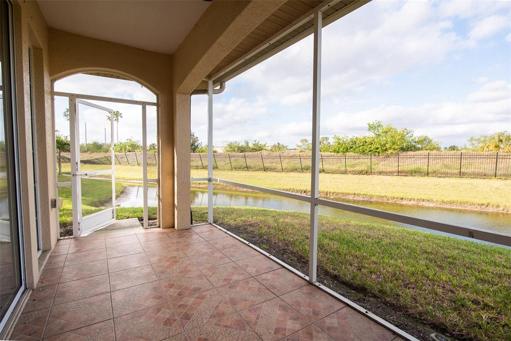 Screened in lanai