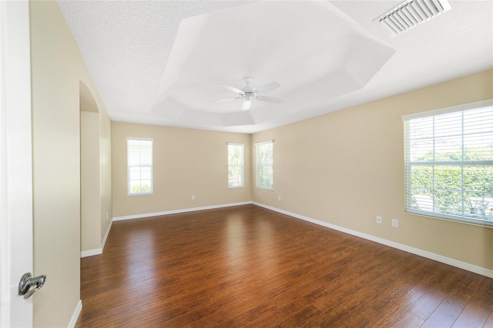 Large Master Bedroom with Tray Ceiling!