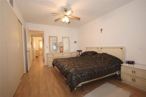 Master bedroom with lots of closet space