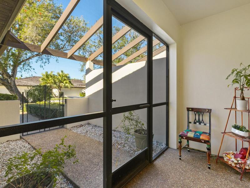 Screened front porch