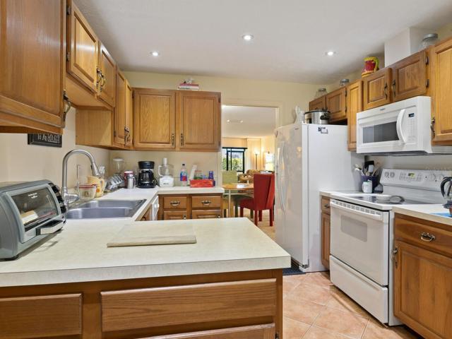 Open kitchen. Sliding pocket door to dining room