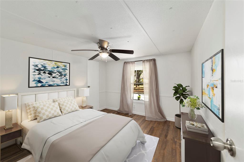 Bedroom 2 staged