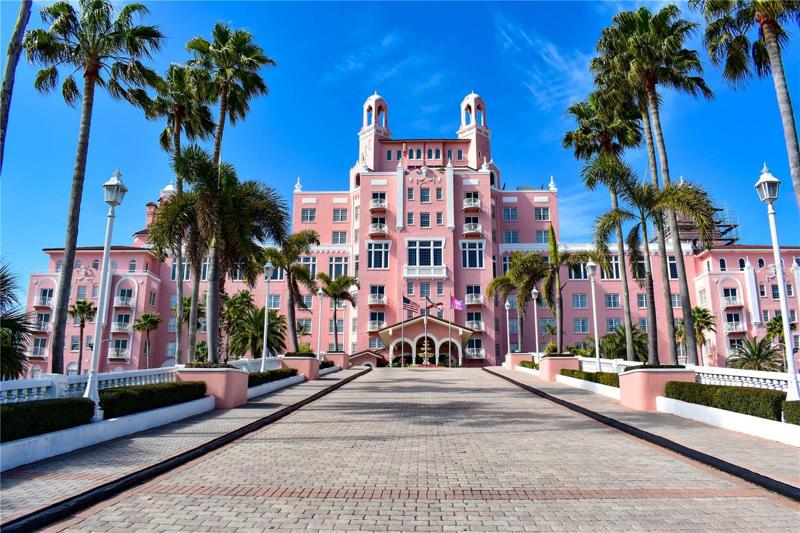 Famous Historic Don Cesar is approximately 20 mins South of Redington Shores.