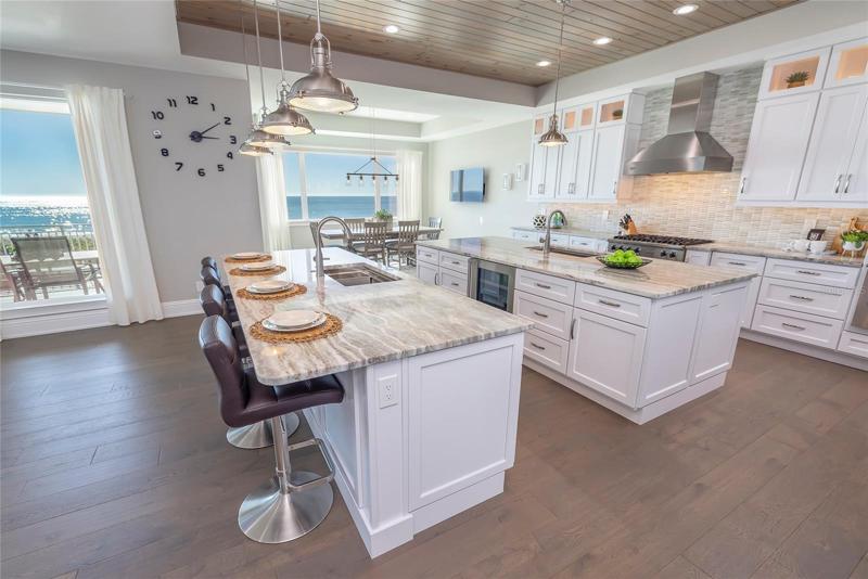 A culinary arts kitchen is surely to please the most experienced chef!  Also includes a walk in pantry not shown.
