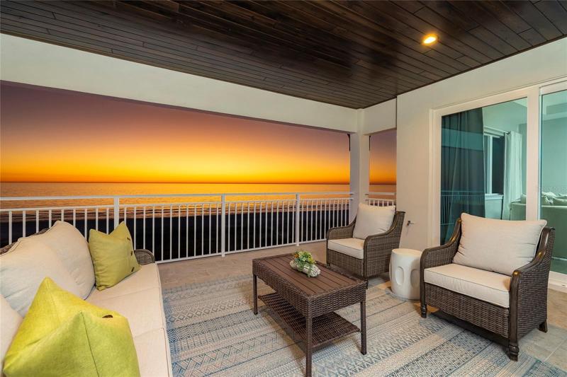Balcony outside 3rd floor family room, Grand owner retreat and secondary owners retreat on the third level.