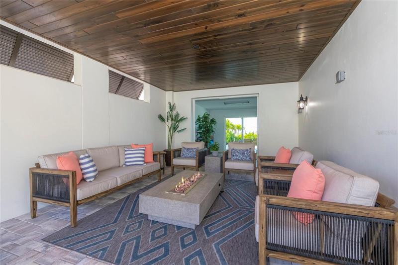 Open air and covered cabana