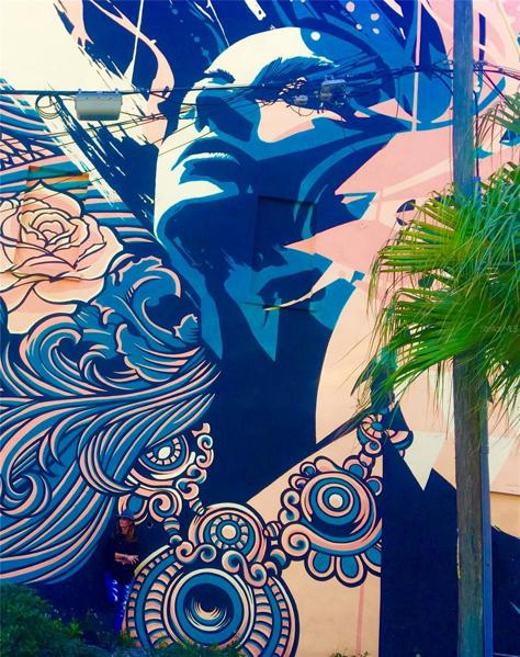 St. Petersburg is known for is fabulous mural art on buildings