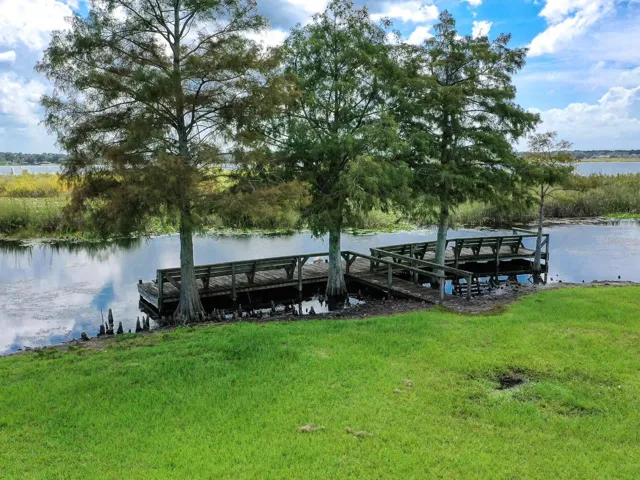 Dock and boat ramp