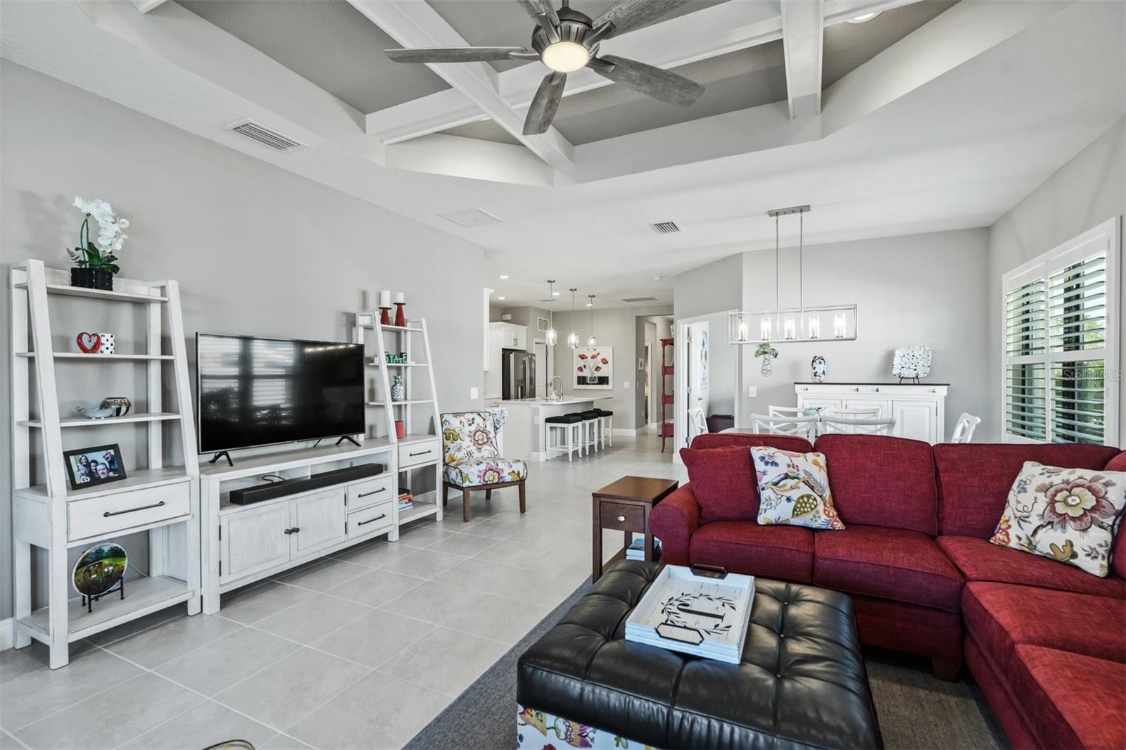 GREAT ROOM LOOKING INTO KITCHEN