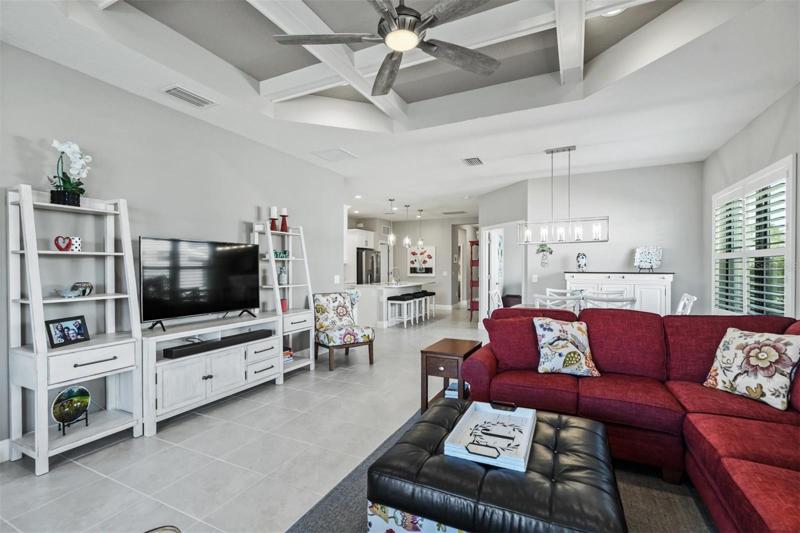 GREAT ROOM LOOKING INTO KITCHEN