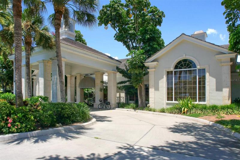 PORTICO AT CLUBHOUSE ENTRANCE
