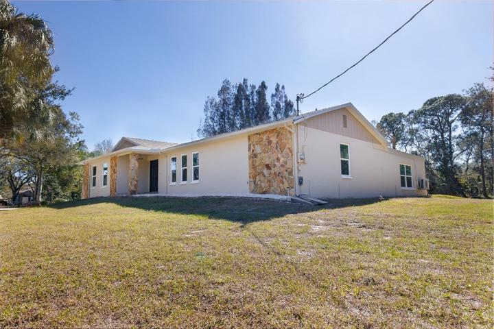 Home is situated on a large corner lot