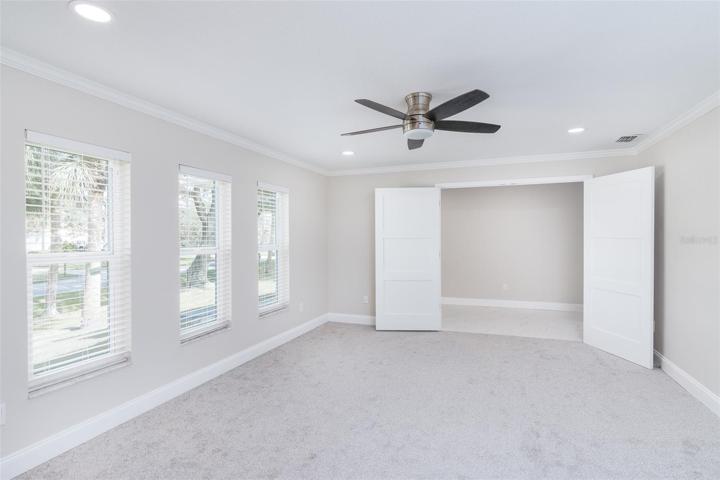 Master Bedroom Double door entry