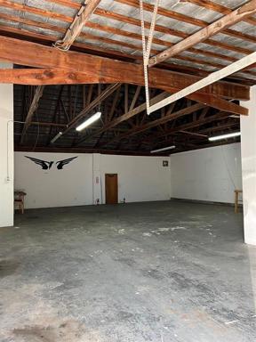 Inside one of the warehouses