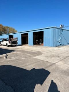 New paint on large warehouse