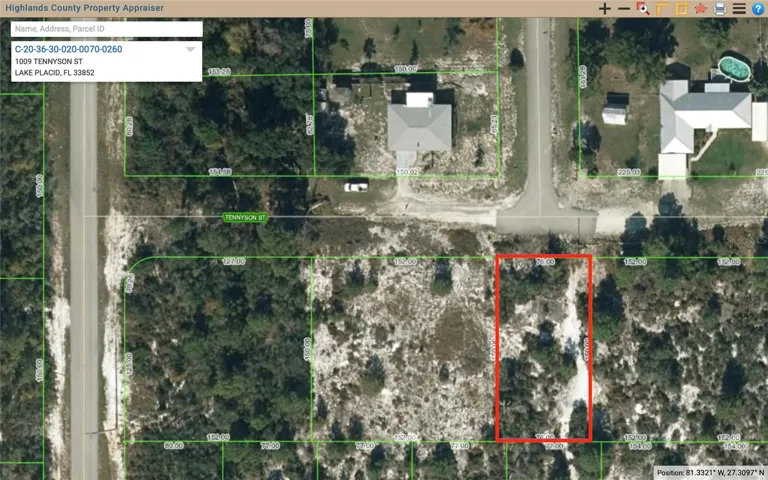 HC Property Appraiser Plat Aerial