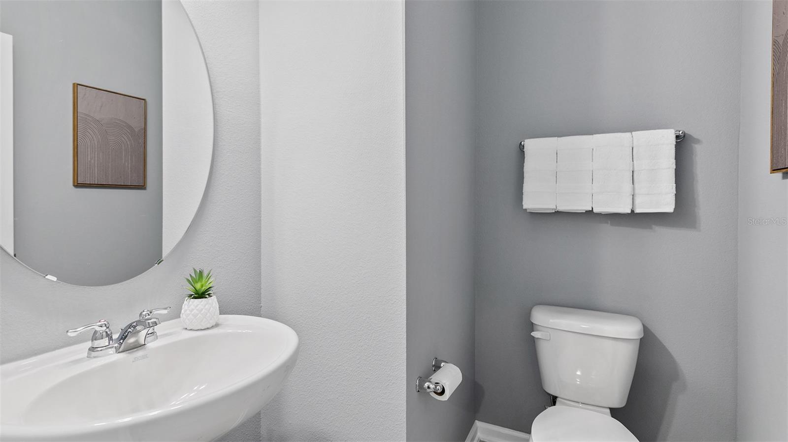 Photos are of a model home.