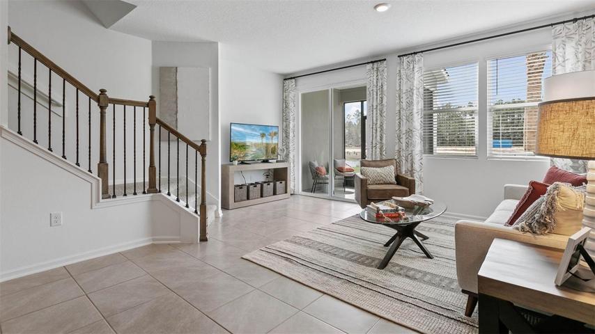 Photos are of a model home.