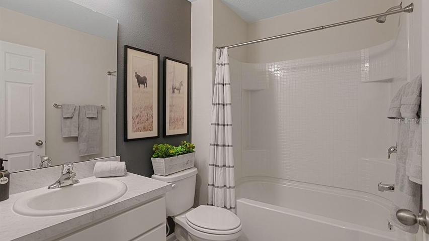 Photos are of a model home.