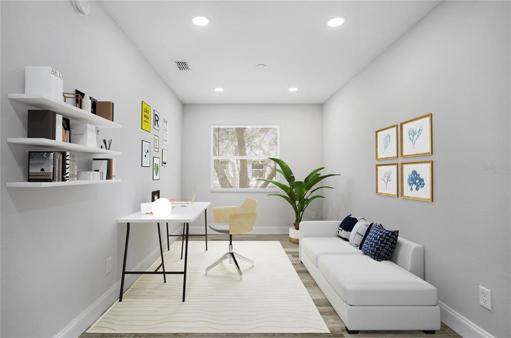 Den or Formal Dining Room - Virtually Staged