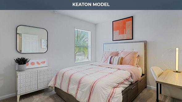 Photos are of a model home.