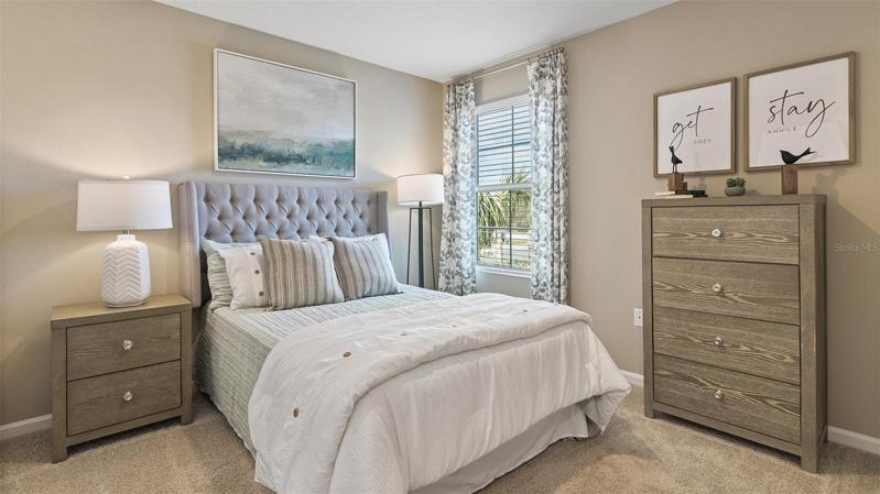 Photos are of a model home.