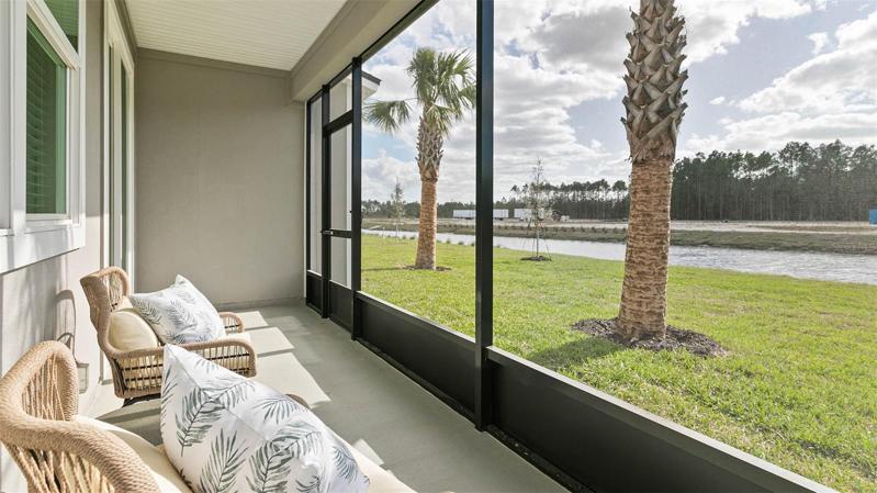 Photos are of a model home.