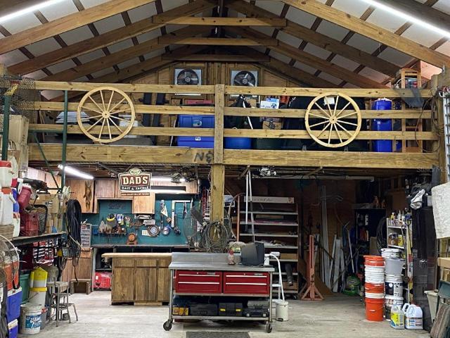 40'x48' BARN with Workshop, (4) Horse Stall Doors (Dutch Doors), (2) 12' Barn doors, upstairs loft