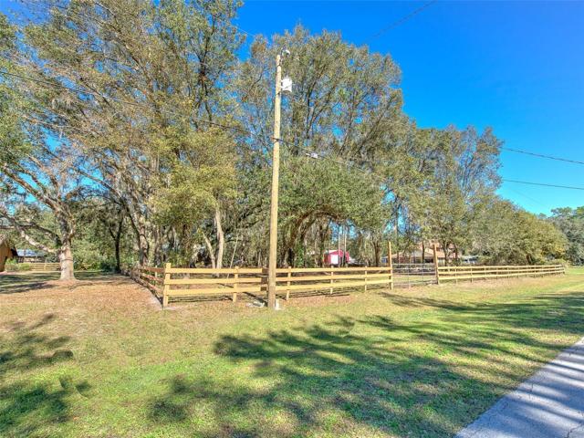 Street View of entrance to fenced & vacant side of property - PERFECT for Horses & has a POLE BARN