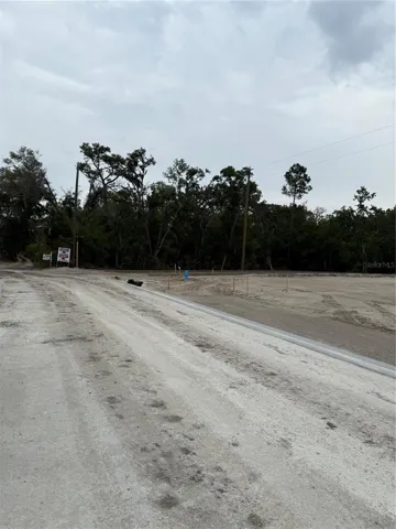 NW Property Boundary with Lennar New Port Corners Water Sewer and Roads prior to paving.
