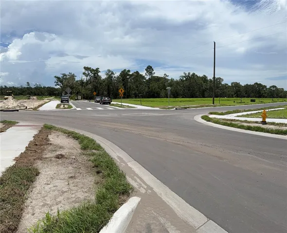 NW Property Boundary with Lennar New Port Corners Water Sewer and Roads now paved with water and sewer.