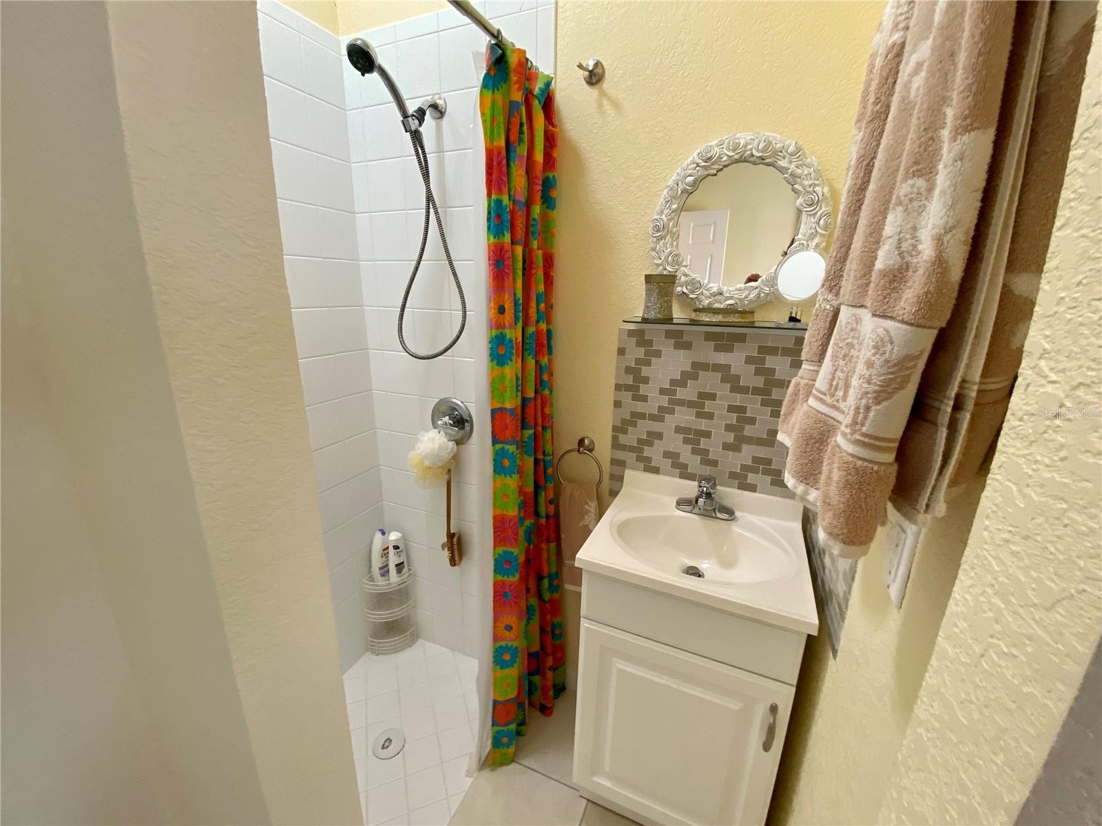 half bath in guest bedroom,